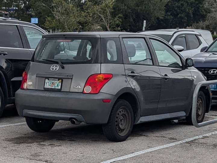 a small gray hatchback