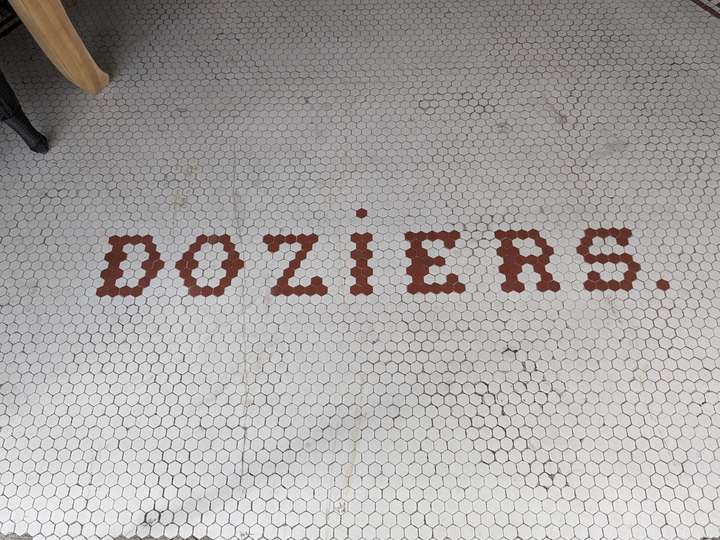 a simple hexagonal tile display that reads DOZIERS